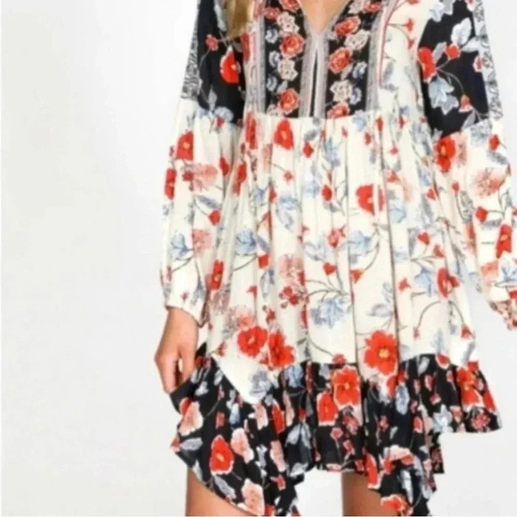 Patrons of Peace Boho Floral Mini Dress Size XS - Picture 10 of 11